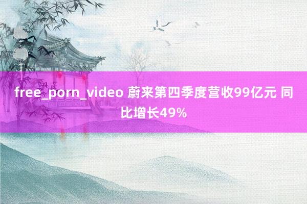 free_porn_video 蔚来第四季度营收99亿元 同比增长49%