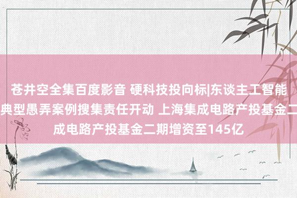 苍井空全集百度影音 硬科技投向标|东谈主工智能赋能新式工业化典型愚弄案例搜集责任开动 上海集成电路产投基金二期增资至145亿